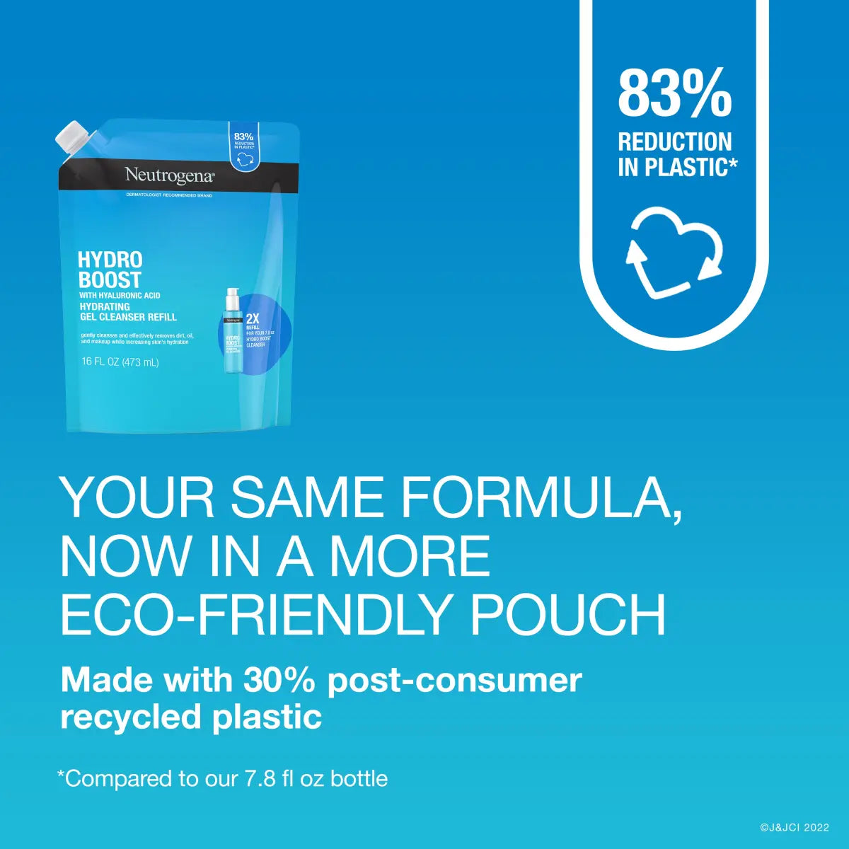 Neutrogena® Hydro Boost Cleansing Gel, Refill Pouch product image 4
