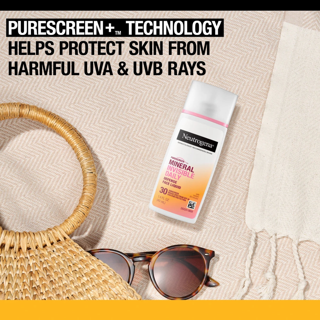 Neutrogena® Purescreen+ Invisible Daily Defense Mineral Face Liquid With SPF 30 product image 4