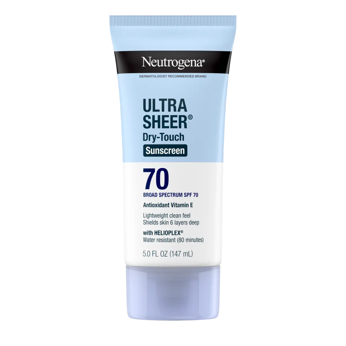 Neutrogena® Ultra Sheer Dry-Touch Sunscreen Lotion Broad Spectrum SPF 70 product image 1