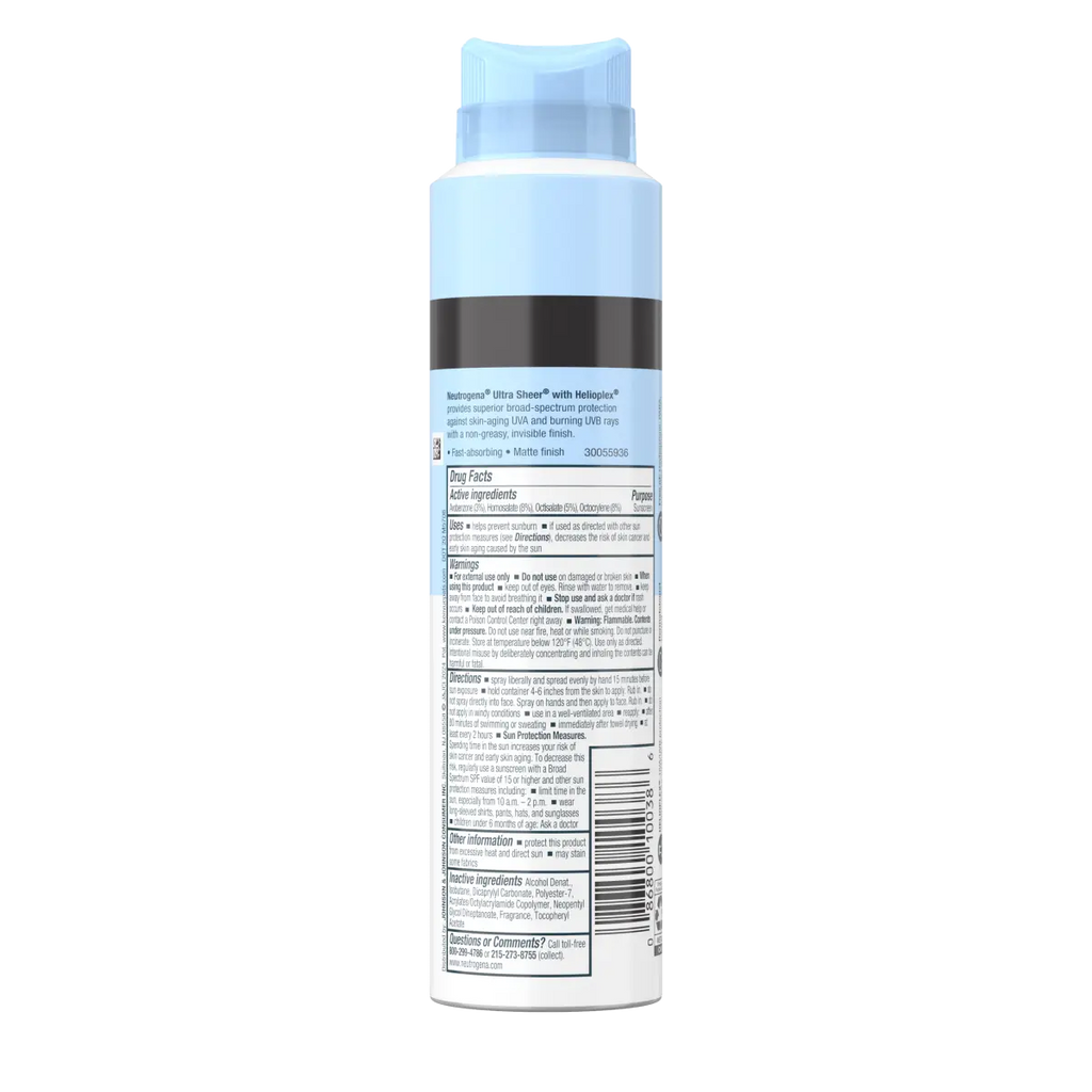 Neutrogena® Ultra Sheer Body Mist Sunscreen Spray Broad Spectrum SPF 30 product image 9