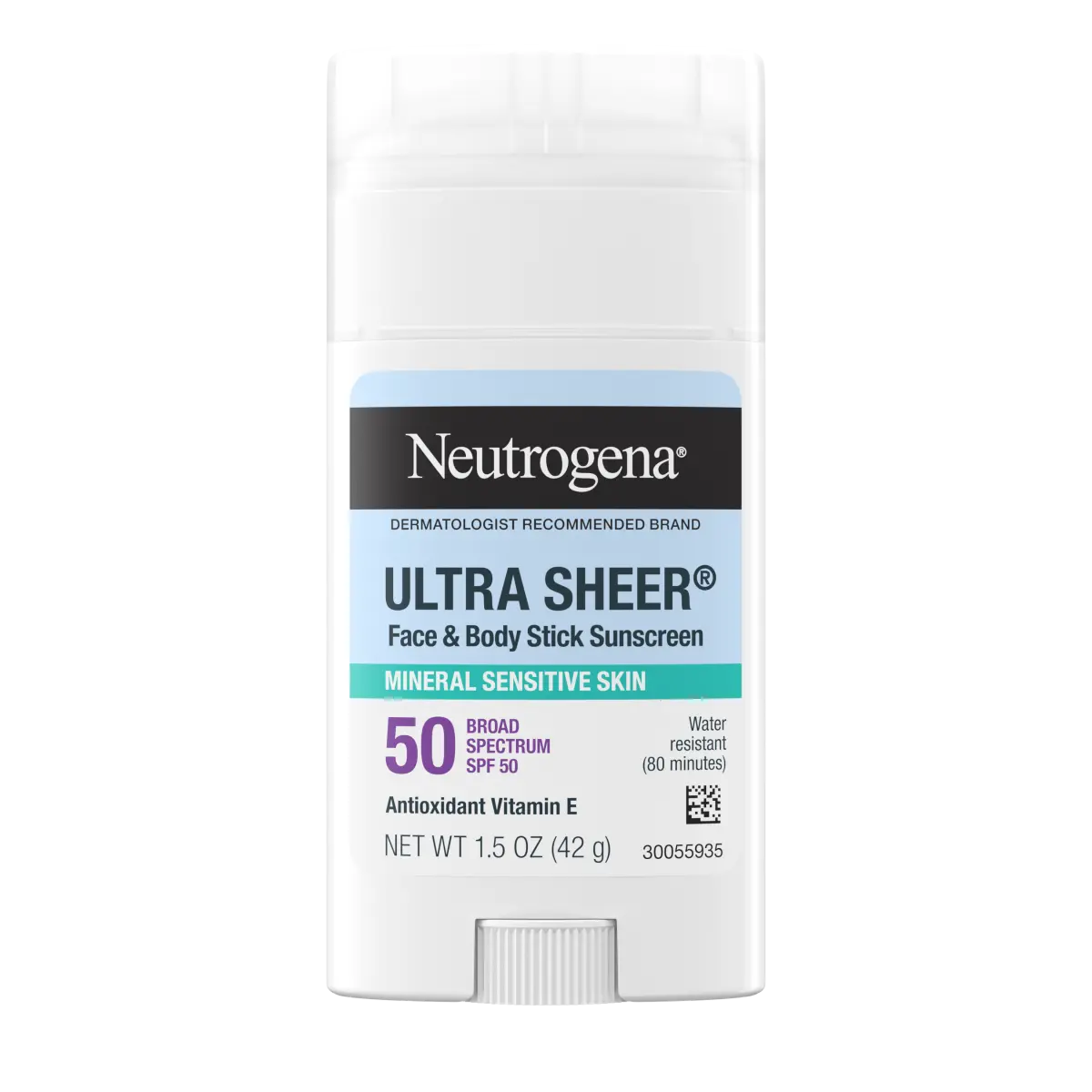Neutrogena® Ultra Sheer Mineral Face & Body Stick SPF 50. product image 1