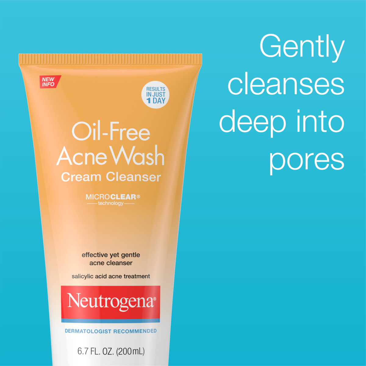 Neutrogena® Oil-Free Acne Wash Cream Cleanser product image 2