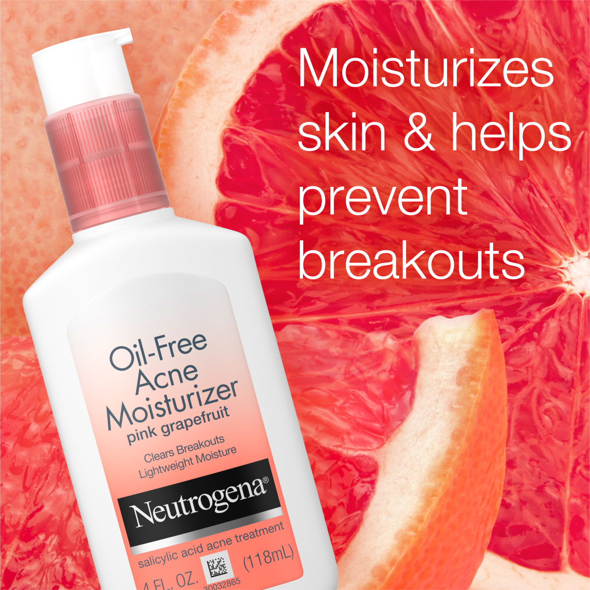 Neutrogena® Oil-Free Acne Moisturizer Pink Grapefruit product image 2