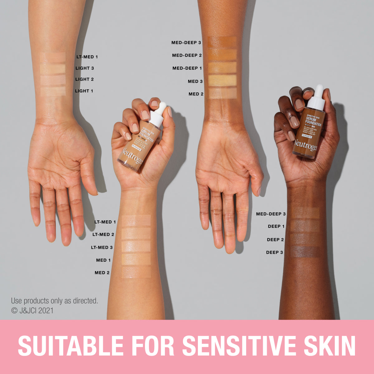 Neutrogena® Healthy Skin Sensitive Skin Serum Foundation, Light 01 product image 2