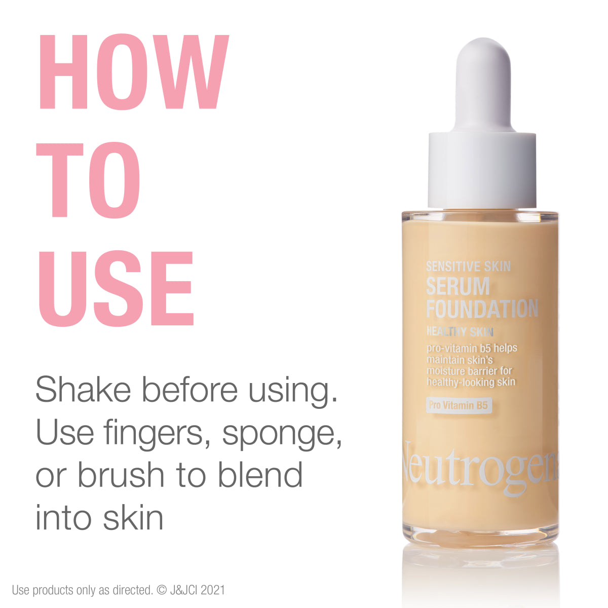 Neutrogena® Healthy Skin Sensitive Skin Serum Foundation, Light 01 product image 8