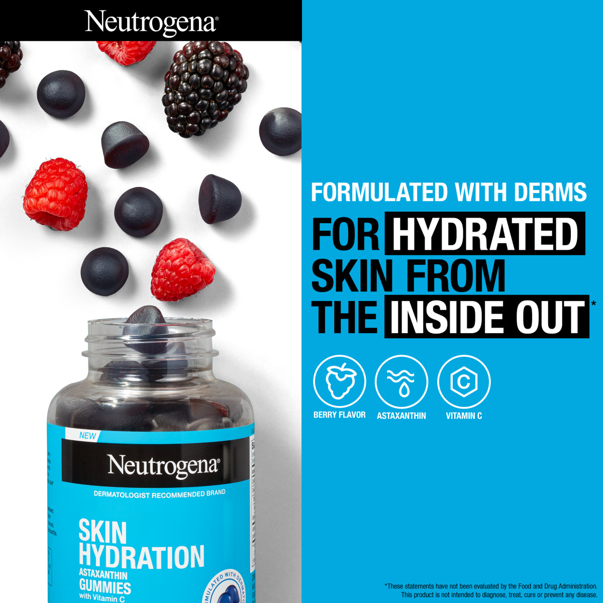 Neutrogena® Skin Hydration Astaxanthin Gummies with Vitamin C, 60 Gummies product image 2