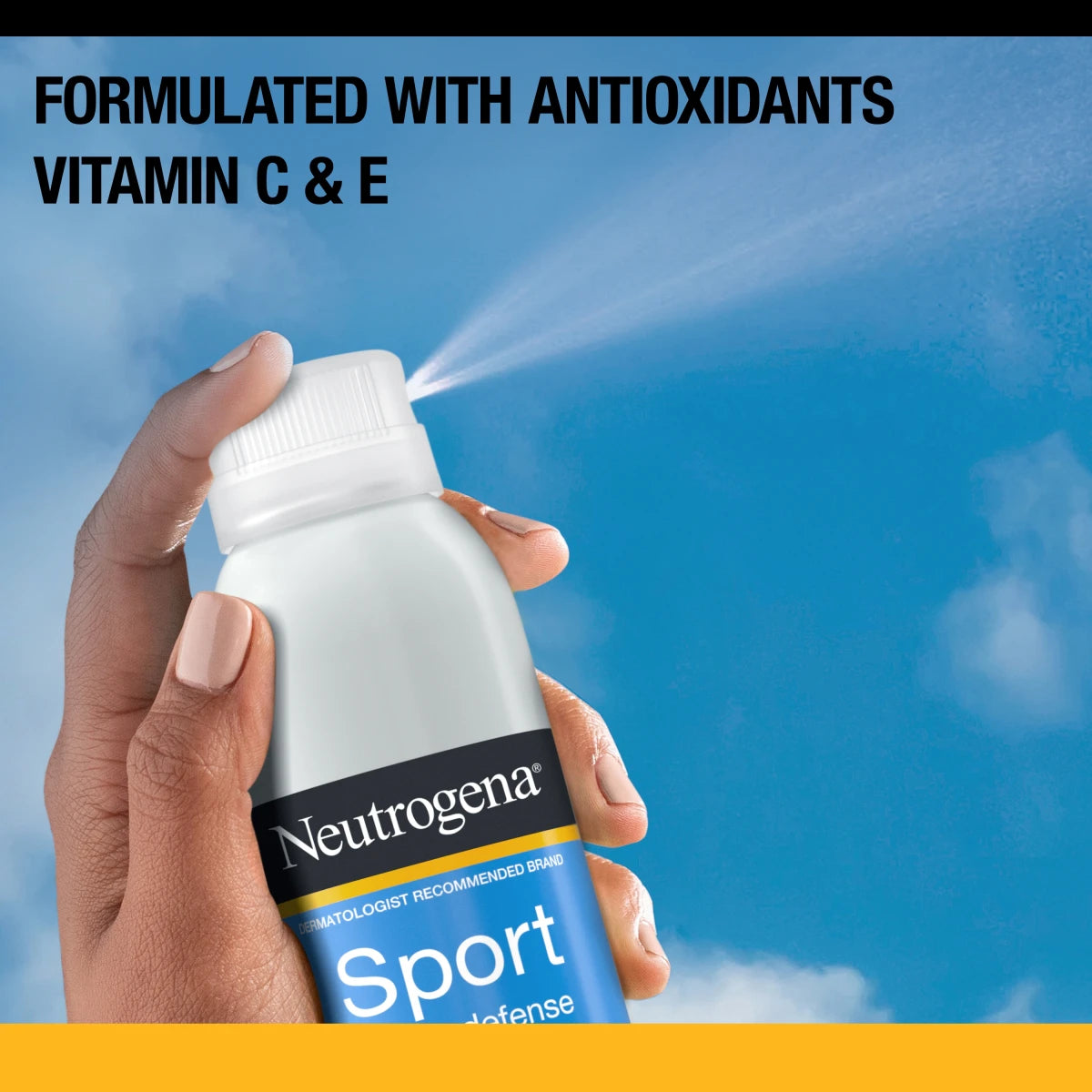 Neutrogena® Sport Active Defense with Broad Spectrum SPF 70 Sunscreen Spray product image 3