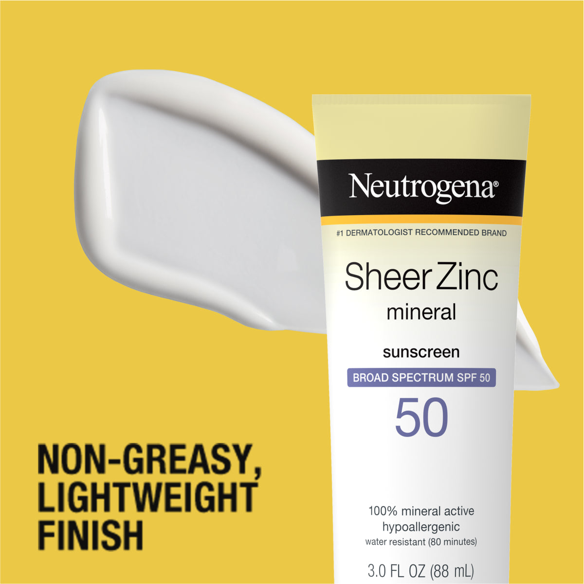 Neutrogena® Sheer Zinc Dry-Touch Sunscreen Broad Spectrum SPF 50 product image 3