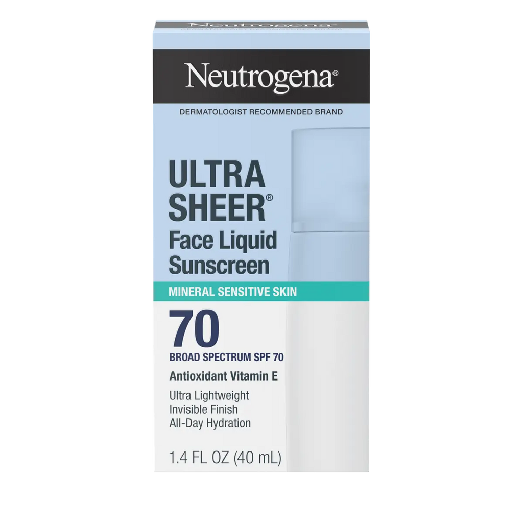 Neutrogena® Ultra Sheer® Mineral Face Liquid Sunscreen Broad Spectrum SPF 70 product image 1