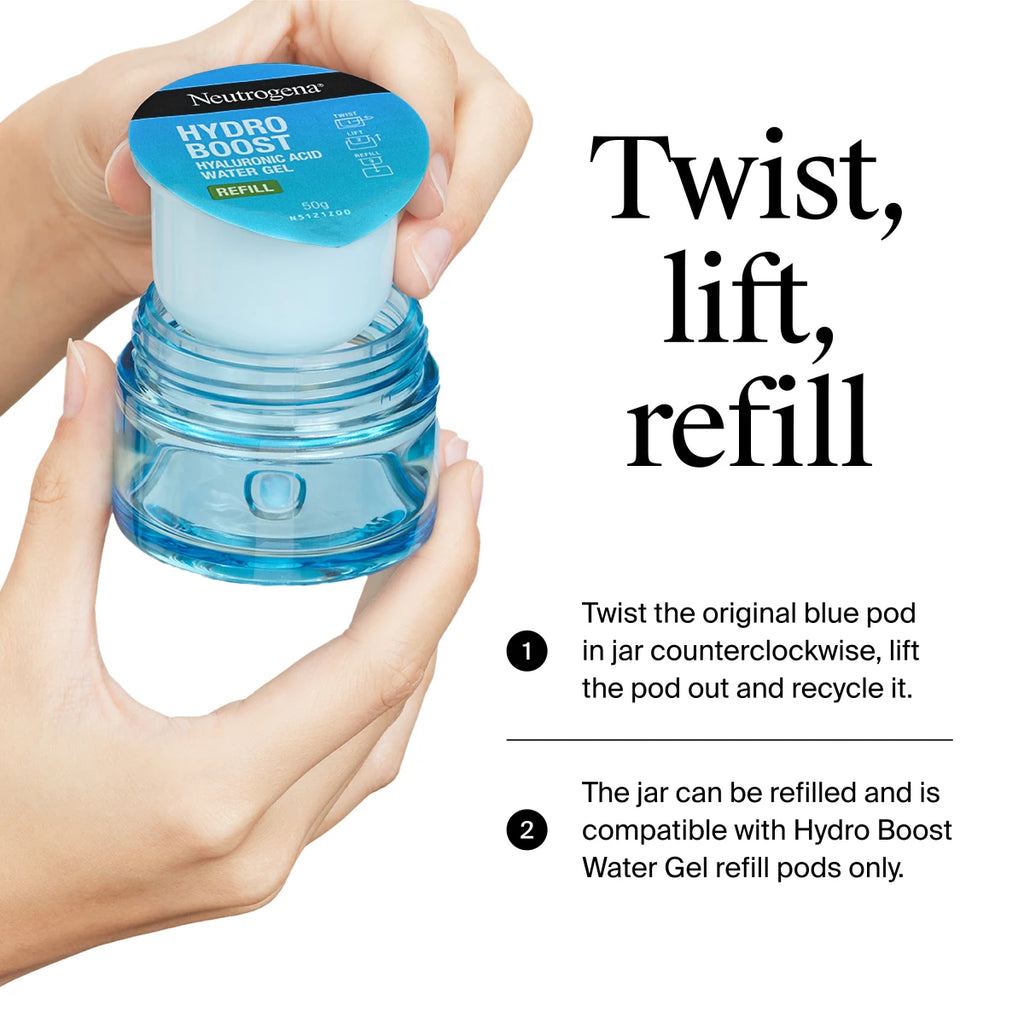 Neutrogena® Hydro Boost Water Gel, Refillable Jar + Refill Pod product image 8