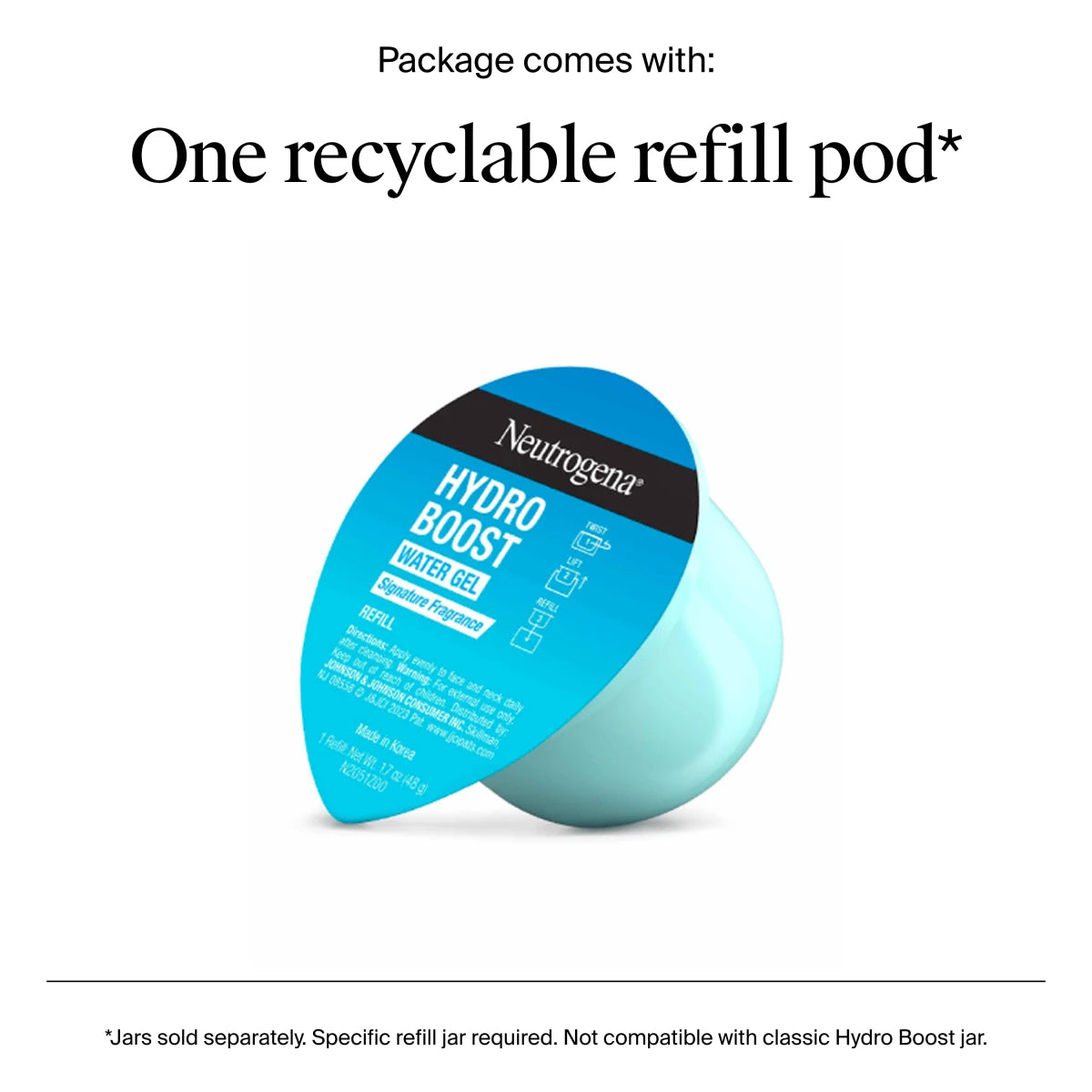 Neutrogena® Hydro Boost Water Gel, Refill Pod product image 2
