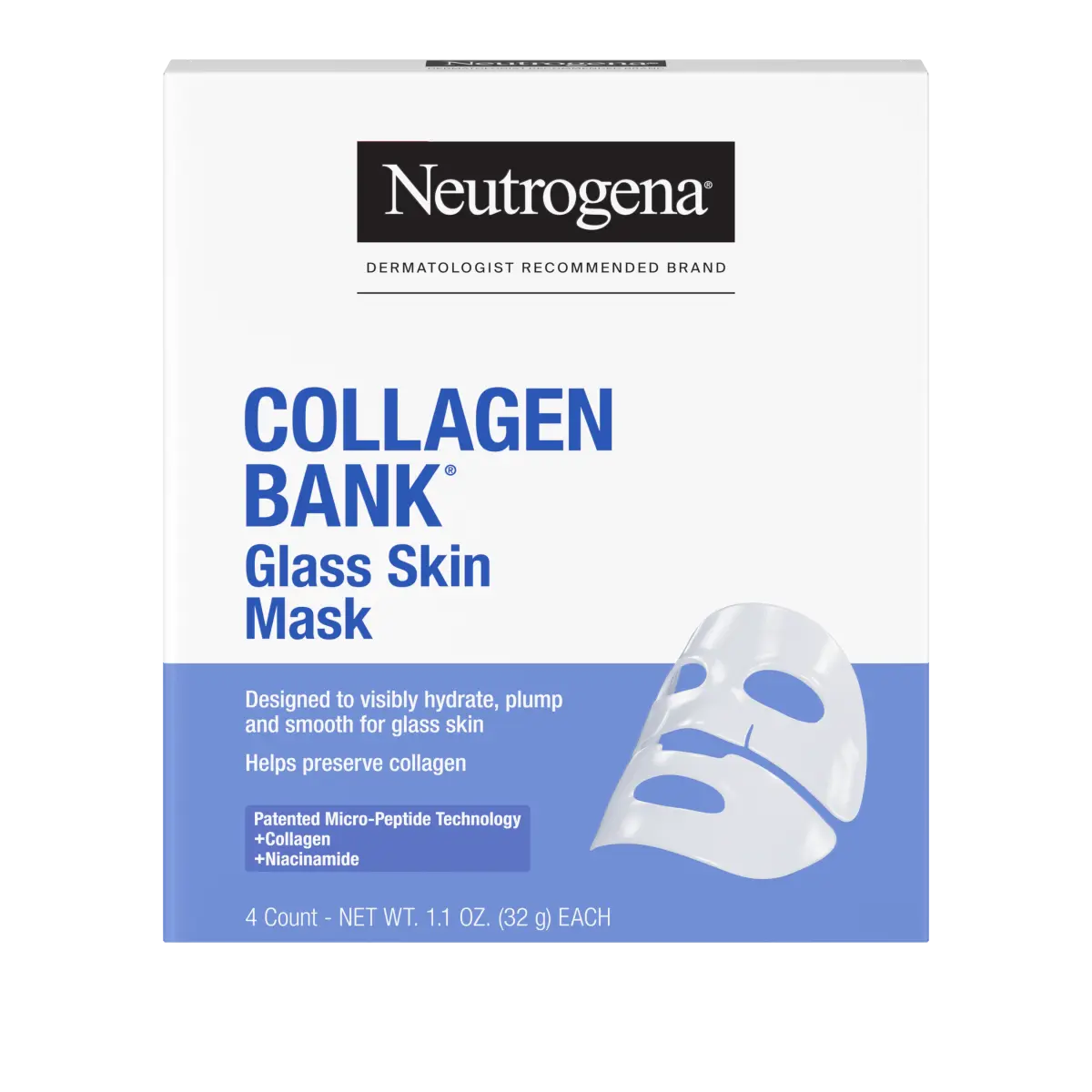 Neutrogena® Collagen Bank Glass Skin Mask product image 1