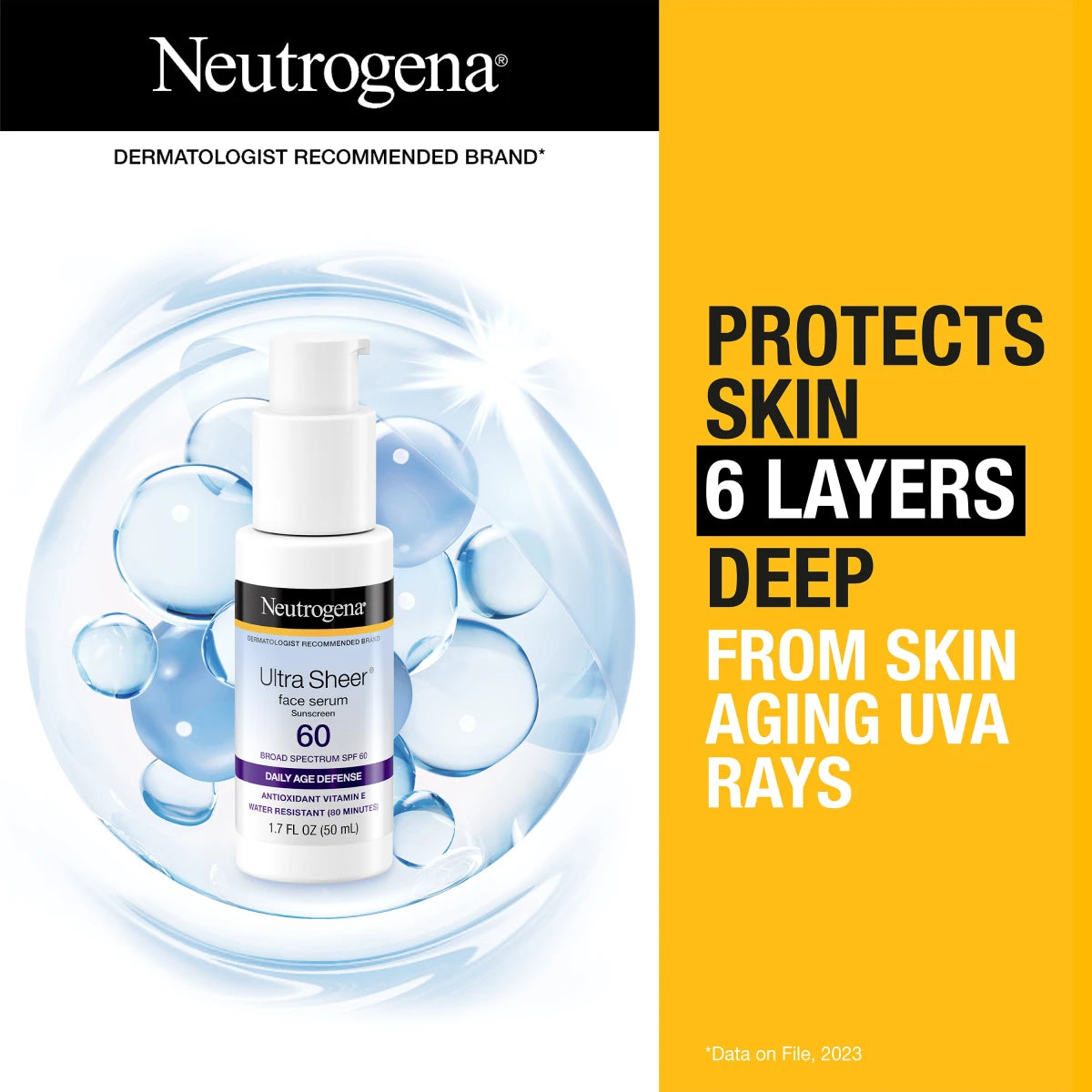 Neutrogena® Ultra Sheer Face Serum SPF 60 product image 3
