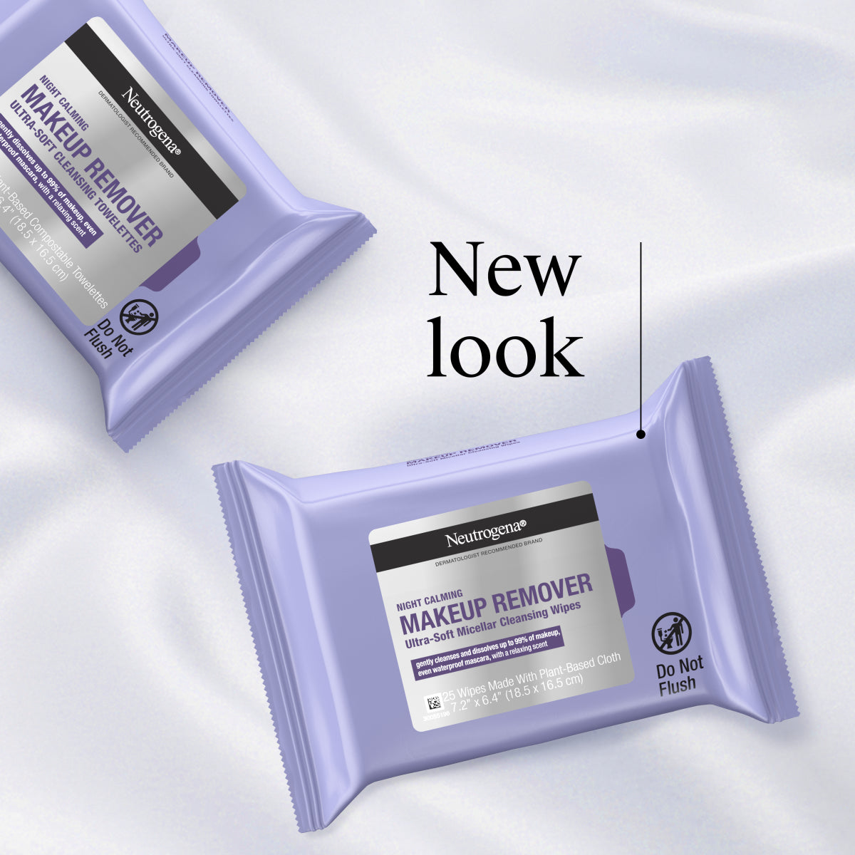 Neutrogena® Night Calming Makeup Remover Ultra-Soft Micellar Wipes product image 3