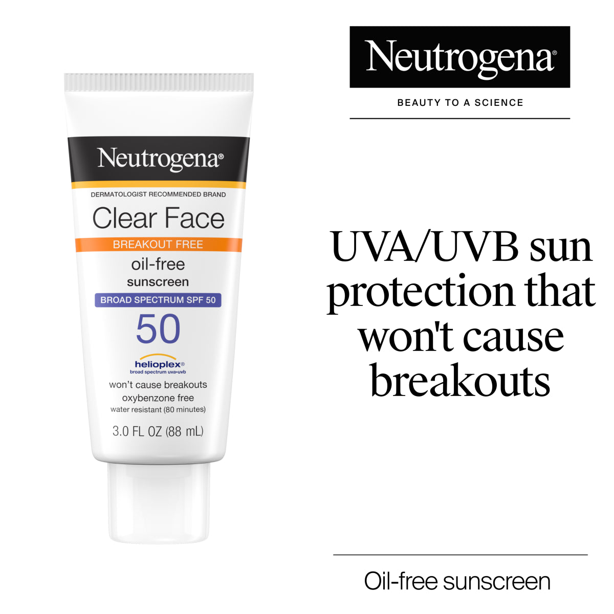 Neutrogena® Clear Face Liquid Lotion Sunscreen Broad Spectrum SPF 50 product image 2