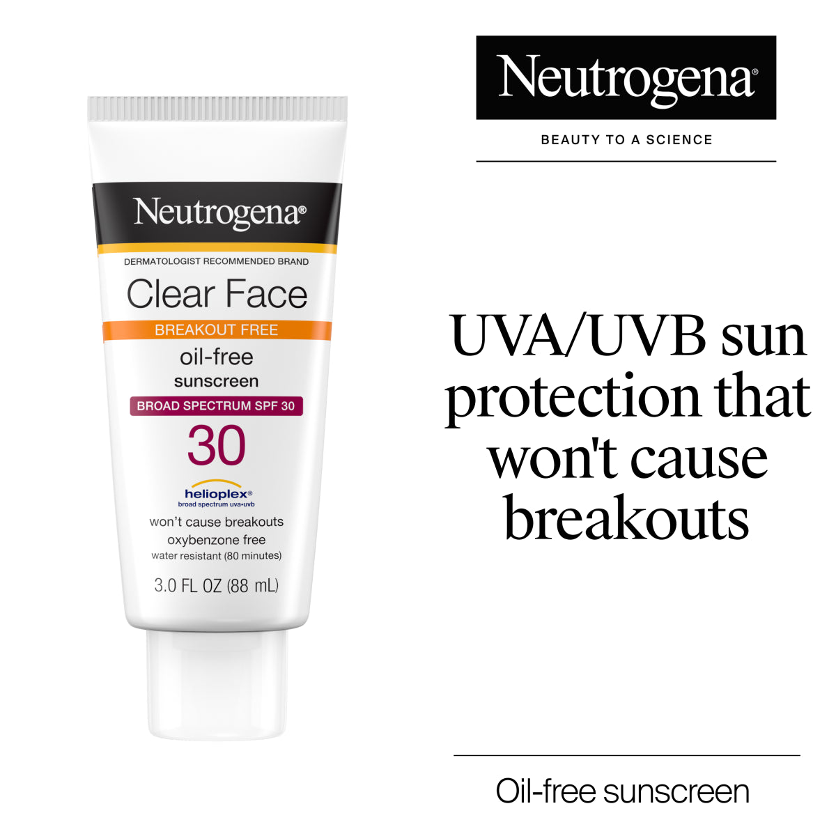 Neutrogena® Clear Face Liquid Lotion Sunscreen Broad Spectrum SPF 30 product image 2