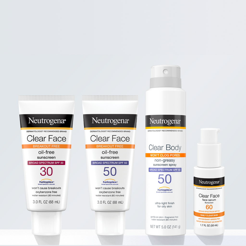 Neutrogena® Clear Face Serum Sunscreen with Green Tea Broad Spectrum SPF 60 Fragrance Free product image 7